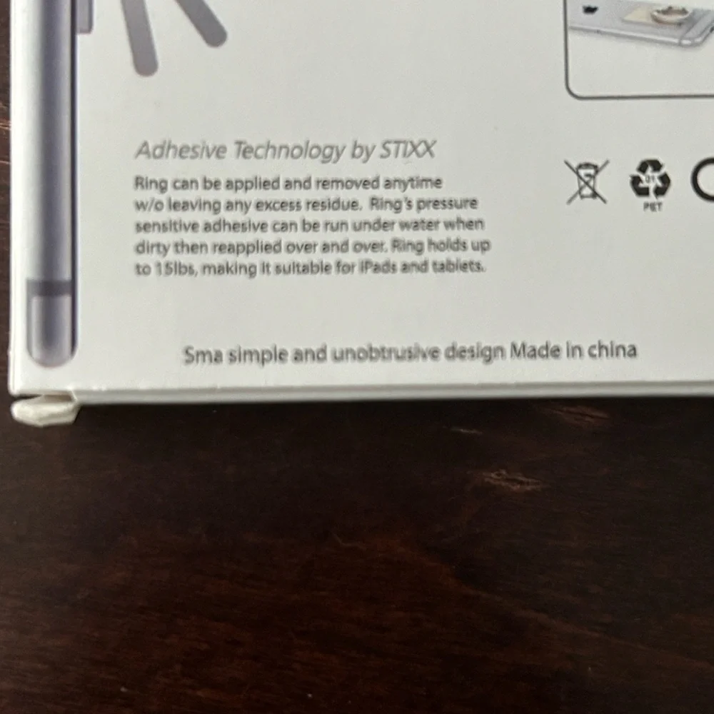 NWT. Ring Stent Silver Unicorn Phone Kickstand